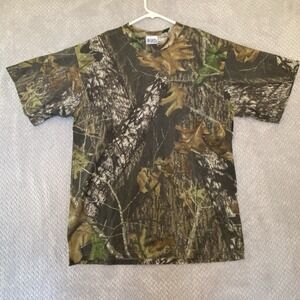 Mossy Oak Camo T Shirt Mens Size L Large Camouflage Hunting Sportex